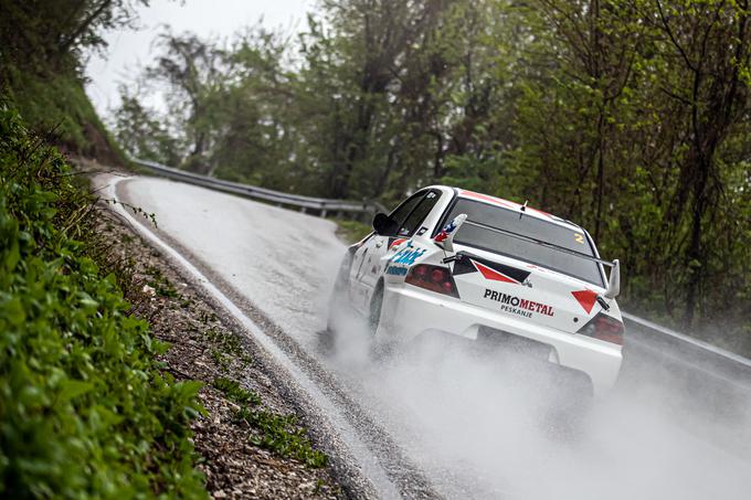 Janku Čebronu (mitsubishi lancer) se je že lani v Tolminu obetala visoka uvrstitev. | Foto: WRC Croatia