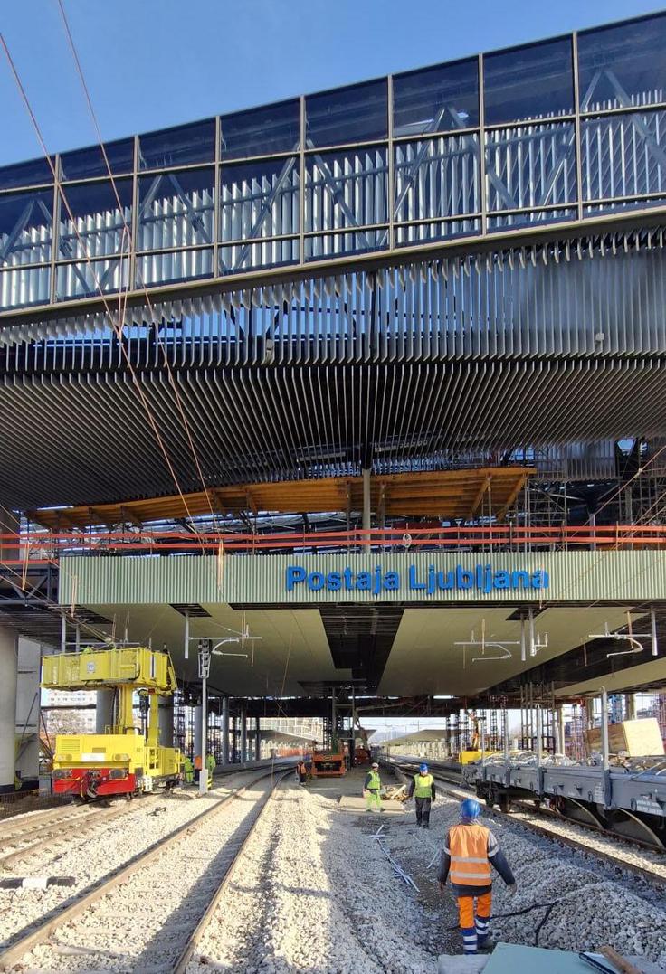 Gradnja nove železniške postaje v Ljubljani. | Foto: Sadar+Vuga
