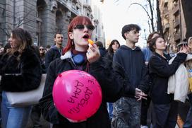 protest, Beograd 25.12.2023