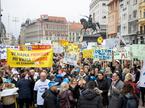 Zagreb protest učiteljev