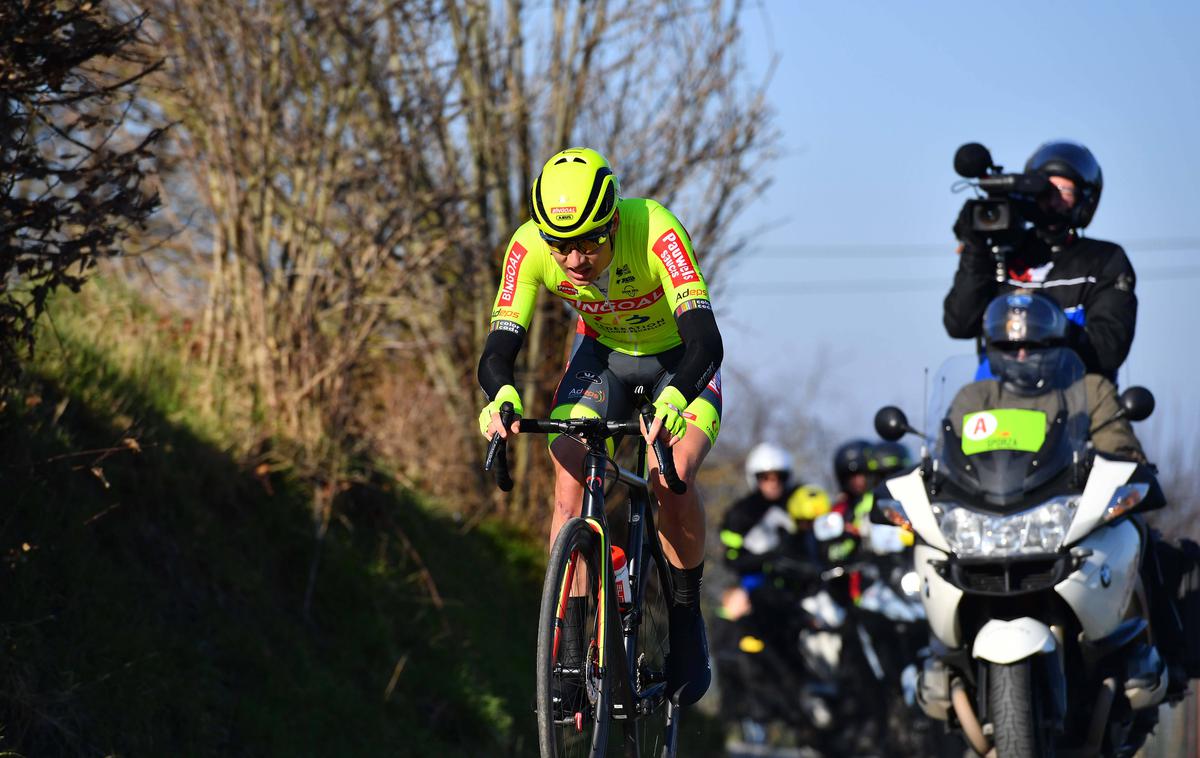 Tom Paquot | 22-letni Belgijec Tom Paquot je vedel, da bo zamudil časovno zaporo na brutalni preizkušnji Pariz-Roubaix, a je kljub temu vztrajal do cilja. | Foto Guliverimage