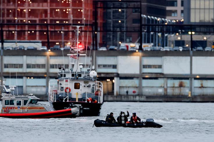 helikopter, strmoglavljenje, New York, reka Hudson | Foto: Reuters