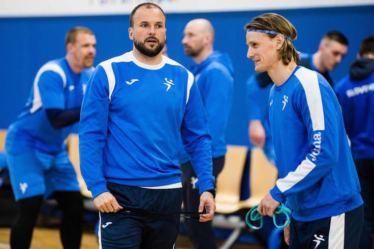Uroš Zorman in Jure Dolenec. Leta 2016 sta v Riu nastopila kot soigralca, zdaj bo Zorman reprezentanco vodil kot selektor, Dolenec pa kot kapetan. | Foto: Grega Valančič/Sportida