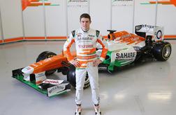 Force India že na stezi, Di Resta osamljeni jezdec