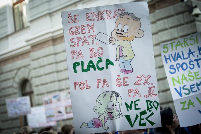 Stavka Ljubljana | Na ZSSS in v sindikatu Pergam nočejo špekulirati, koliko ljudi se bo prihodnjo sredo udeležilo protestnega shoda za višje plače. | Foto Ana Kovač