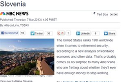 CNBC: Si želite varne starosti? Preselite se v Slovenijo!