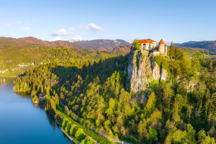 Blejski grad | Ob ponovni rasti prihodkov v Zavodu za kulturo Bled oživljajo projekt grajskega dvigala. | Foto Jošt Gantar