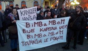 Protesti v Mariboru so se sprevrgli v nasilje