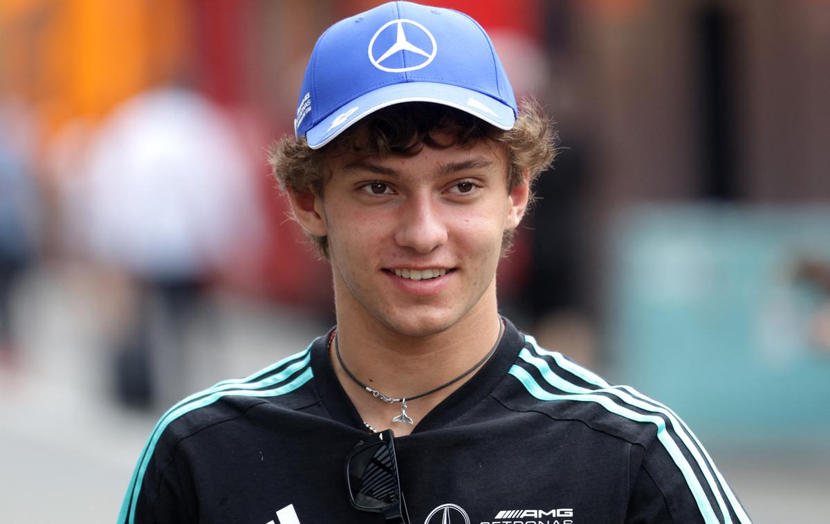 Spielberg Andrea Kimi Antonelli | Andrea Kimi Antonelli bo avgusta dopolnil 19 let, pred dnevi je končal srednjo šolo. | Foto Reuters