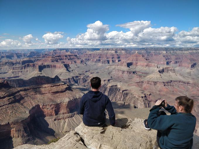 "Grand Canyon 'fotošuting', ker brez slikanja pač ne gre," pravi TIlen.  | Foto: osebni arhiv/Lana Kokl