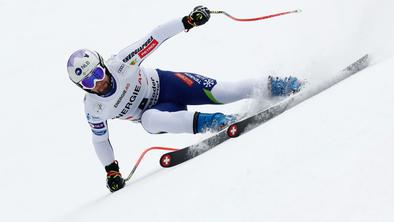 Martin Čater je bil najhitrejši Slovenec na drugem treningu smuka