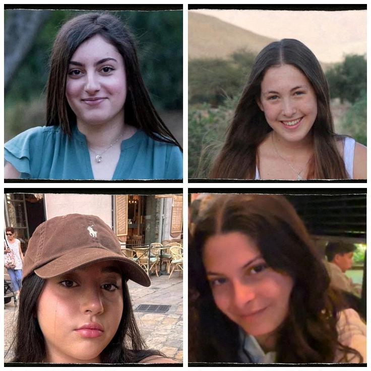 Talke, ki naj bi jih izpustili na prostost: Karina Ariev, Nama Levy, Liri Albag in Daniela Gilboa | Foto: Reuters