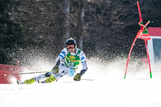 V Kranjski Gori je bil zadnji v prvi veleslalomski vožnji, v slalomu pa je odstopil. | Foto: Grega Valančič/Sportida