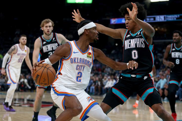 Shai Gilgeous Alexander je v Memphisu dosegel 35 točk. | Foto: Reuters
