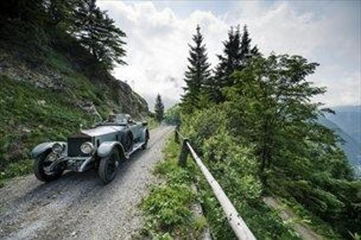 Rolls-royce silver ghost Tako je leta 2013 John Kennedy po točno sto letih po stari cesti zapeljal na prelaz Ljubelj. | Foto: