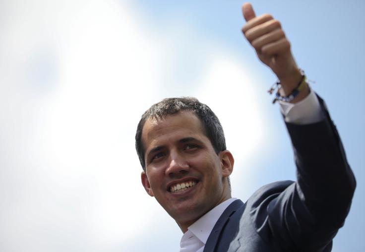 Poleg ZDA in večine latinskoameriških držav je Guaidoja za začasnega predsednika Venezuele v četrtek na plenarnem zasedanju priznal tudi Evropski parlament. Madura sta podprli Rusija in Kitajska. | Foto: Reuters