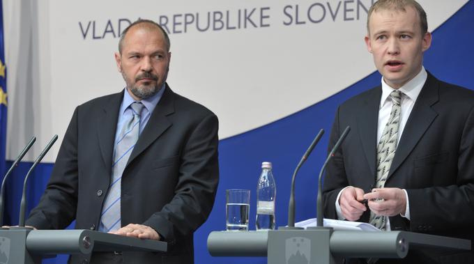 V Pahorjevi vladi sta imela ključna položaja Matej Lahovnik in Franc Križanič. | Foto: STA ,
