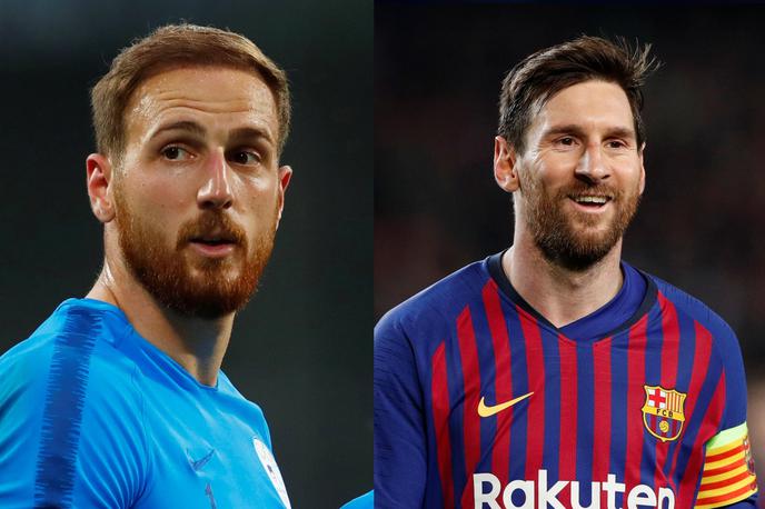 Lionel Messi, Jan Oblak | Jana Oblaka (91) in Lionela Messija (94) bodo v prihajajoči videoigri Fifa 20 ločile vsega tri točke. Razlika med oceno najboljšega slovenskega nogometaša in najboljšega nogometaša nasploh ni bila tako majhna še v nobeni igri Fifa do zdaj.  | Foto Reuters