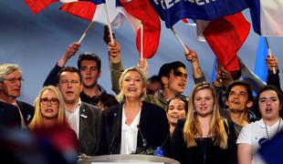 V Franciji najbolje kaže Marine Le Pen