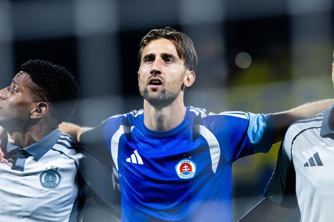 NK Celje : Slovan | Andraž Šporar še čaka na strelski prvenec v ligi prvakov. Bi ga lahko dočakal na gostovanju pri branilcu naslova? | Foto Nik Moder
