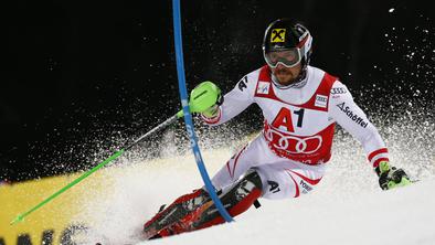 V Schladmingu Kristoffersena kepali, Hirscherja pa glasno pospremili do nove zmage