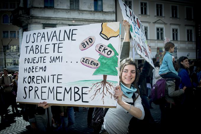 Podnebni protest v Ljubljani | Foto: Ana Kovač
