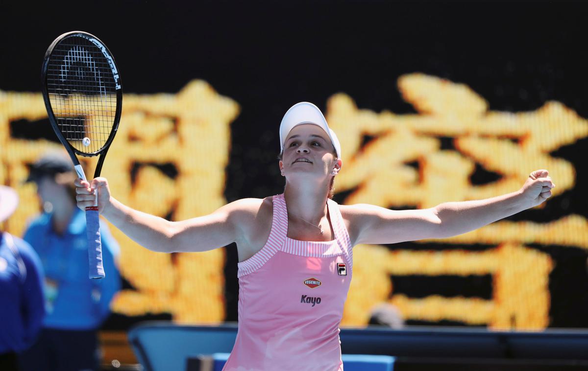 Ashleigh Barty | Ashleigh Barty je s prebojem v četrtfinale OP Avstralije poskrbel za uspeh kariere na največjih turnirjih. | Foto Reuters