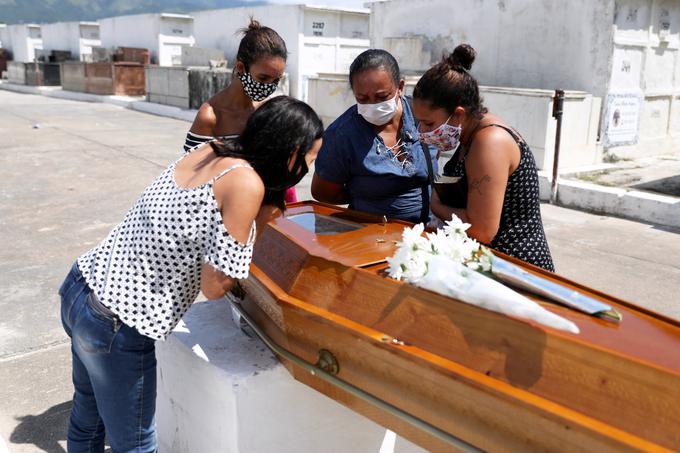 Pogreb v Braziliji | Foto: Reuters