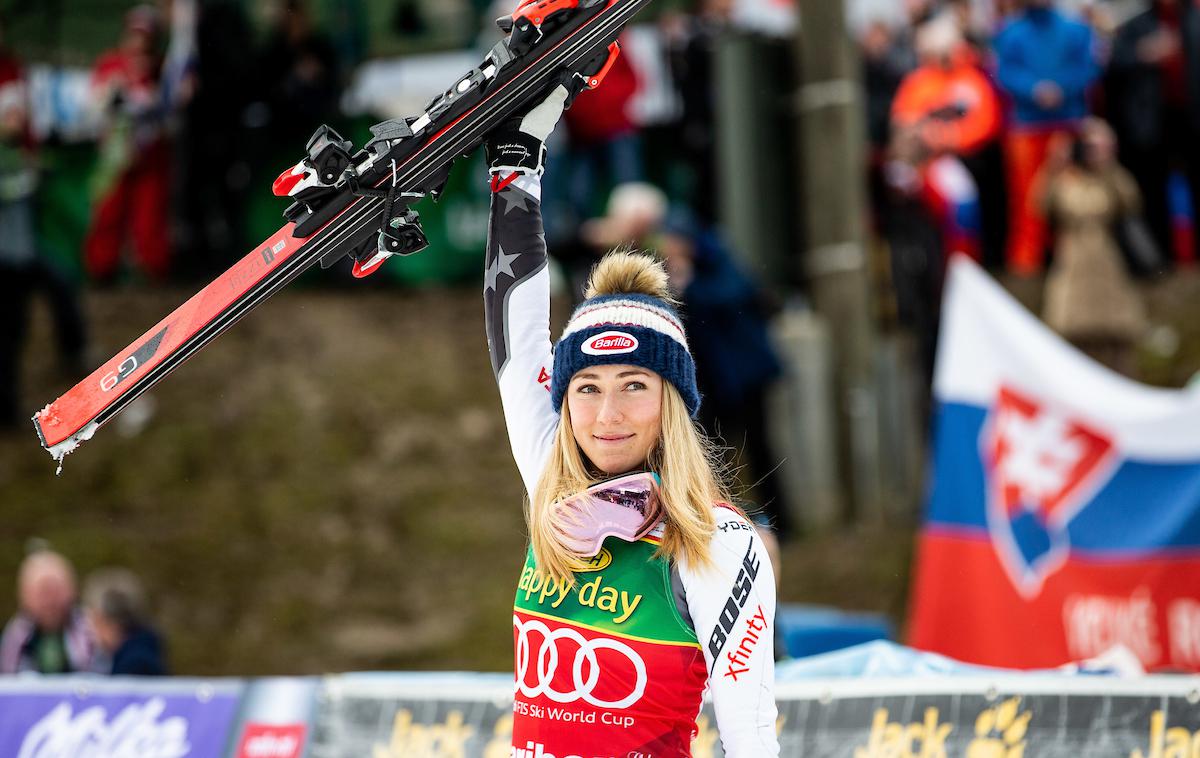 Mikaela Shiffrin | Mikaela Shiffrin je po veleslalomu v Mariboru dobila še slalom. | Foto Matic Ritonja/Sportida