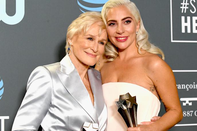 Glenn Close, Lady Gaga | Dvojno slavje: filmski kritiki so nagrado za najboljšo igralko podelili dvema - Glenn Close in Lady Gaga. | Foto Getty Images