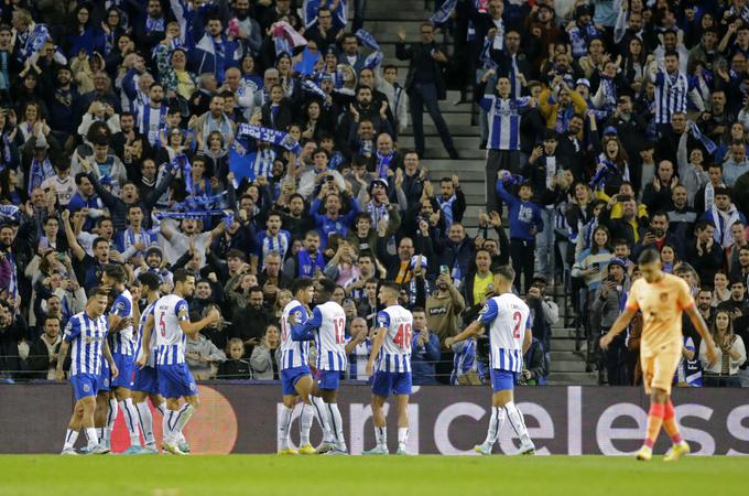 Porto je bil z 12 točkami najboljši v skupini B lige prvakov. Club Brugge je bil z 11 točkami drugi, Bayer Leverkusen in Atletico pa sta jih zbrala le pet. Na smolo madridskega kluba so imeli Nemci boljše razmerje v medsebojnih srečanjih. | Foto: Reuters