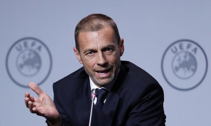 Aleksander Čeferin, predsednik Evropske nogometne zveze (UEFA) | Foto: Reuters