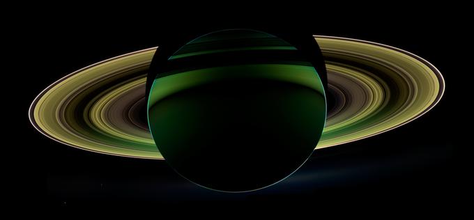 Saturnov dan je hiter, leto pa ne, plinasti planet za pot okrog Sonca potrebuje med 29 in 30 Zemljinih let. | Foto: Reuters
