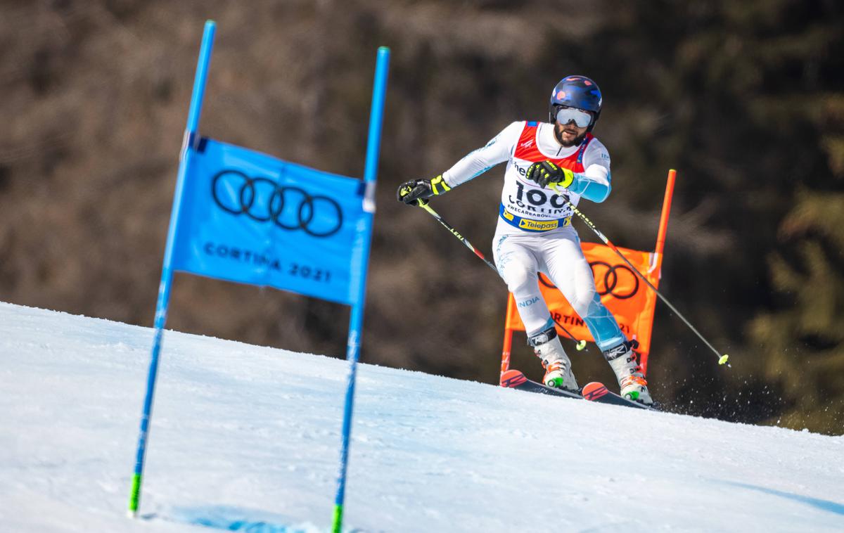 Arif Khan | Arif Khan, edini Indijec v Pekingu, bo tekmoval v slalomu in veleslalomu. | Foto Guliver Image