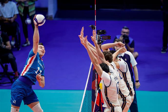 EuroVolley26: Italija - Češka | Čehi so doživeli prvi poraz na tem EP, ko so jih s 3:1 premagali Italijani. V sredo se bodo Čehi spopadli s Slovenci. | Foto CEV