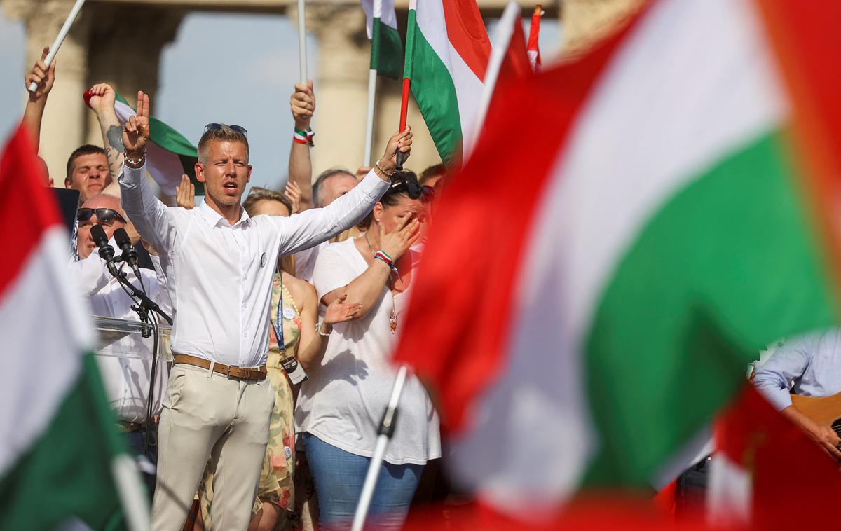 Peter Magyar | Peter Magyar, sicer nekdanji član Fidesza, velja za vzhajajočo zvezdo madžarske opozicije, ki želi ogroziti močno prevlado Viktorja Orbana in Fidesza. | Foto Reuters
