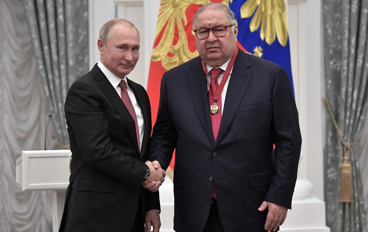 Alisher Usmanov | Ališer Usmanov v družbi ruskega predsednika Putina | Foto Reuters