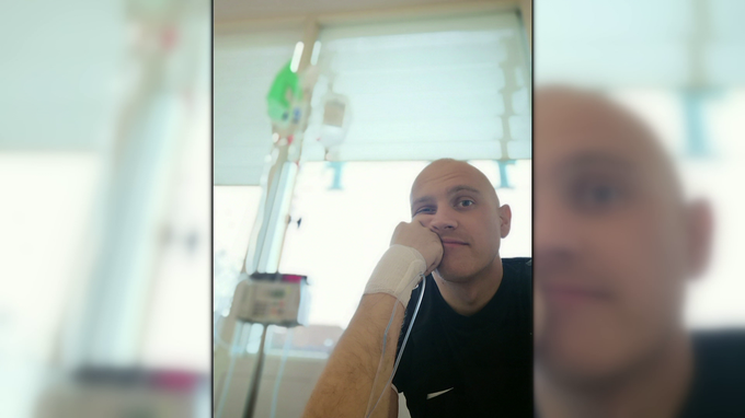Denis Malačič med premagovanjem raka. | Foto: 