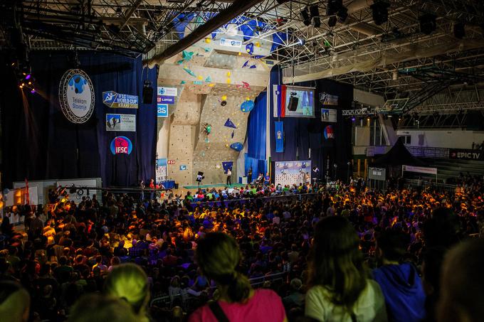 Svetovni pokal v športnem plezanju se septembra vrača v Kranj, kjer bodo 3. in 4. septembra že 25. gostili tekmo v težavnostnem plezanju.  | Foto: Grega Valančič/Sportida