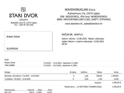 Premier Golob objavil plačan račun z dopusta na Ugljanu