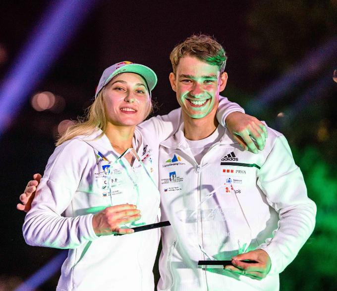 Janja Garnbret in Luka Potočar sta skupna zmagovalca težavnosti. | Foto: Lena Drapella/IFSC