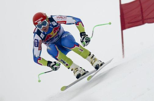 Šporn odličen tretji na drugem treningu v Kitzbühlu
