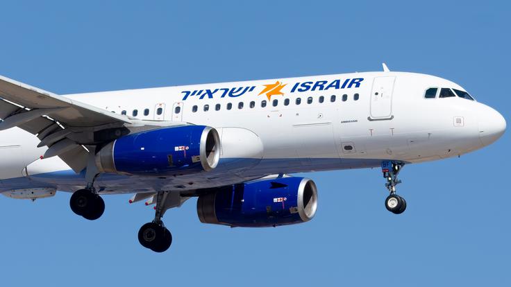 Letalo Airbus A-320 letalskega prevoznika Israir.  | Foto: Shutterstock
