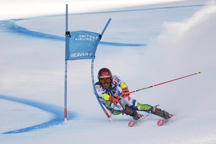 Žan Kranjec | Žan Kranjec je na zadnjem veleslalomu v Beaver Creeku stopil na oder za zmagovalce. | Foto Reuters