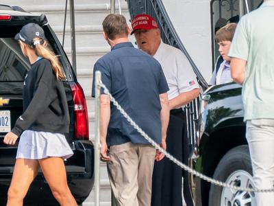 Trump se je pojavil v javnosti