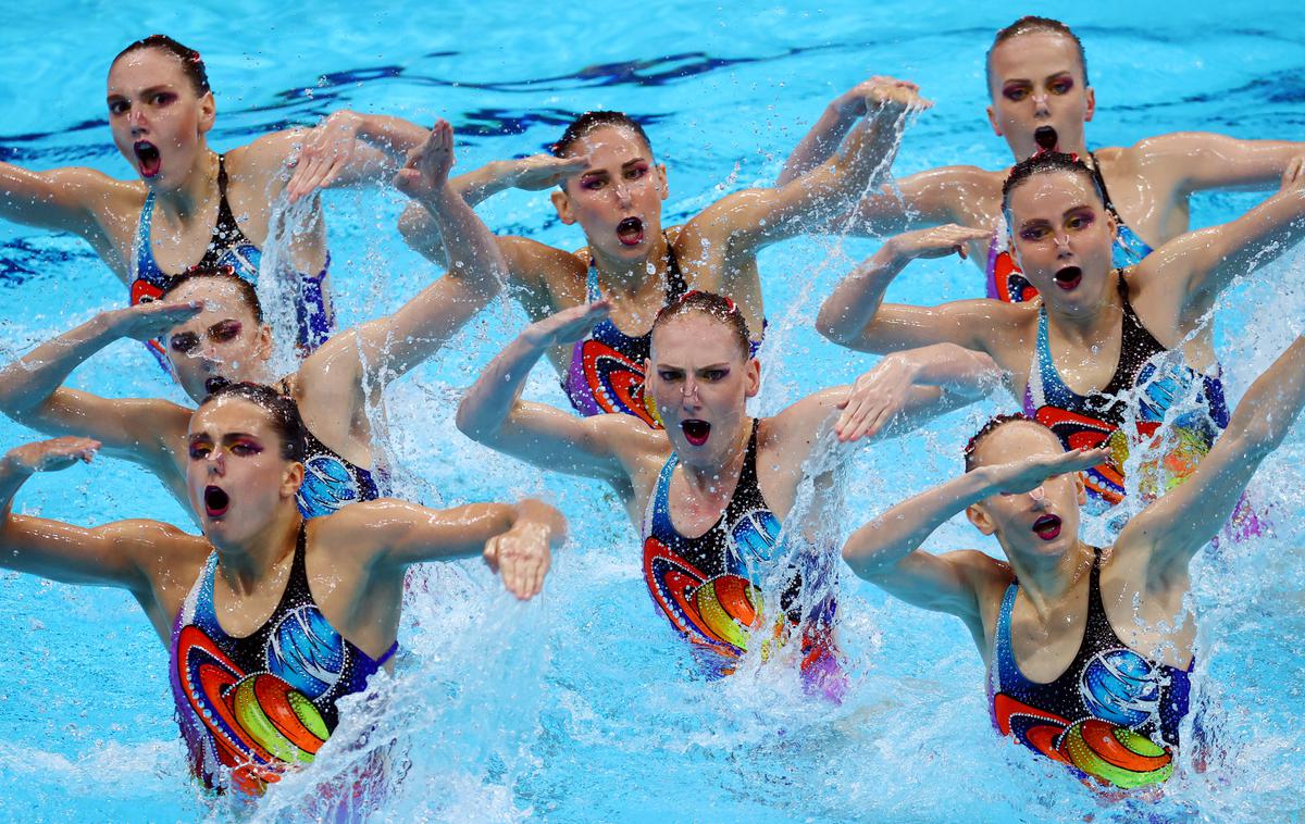 Rusija sinhrono plavanje | Rusinje nadaljujejo ekipno prevlado v sinhronem plavanju. | Foto Reuters