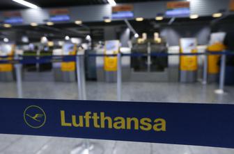 Lufthansa zaradi stavke odpovedala večino letov