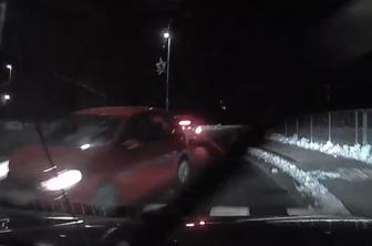 V noči na petek spet nevarnost poledice na cestah in pločnikih #video