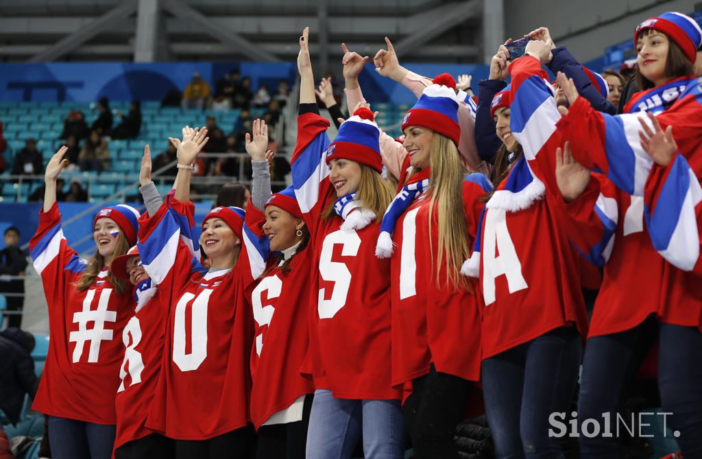 Rusija Slovenija Hokej Pjongčang