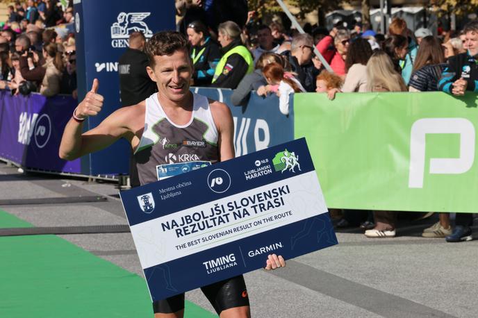 Maraton lj | Primož Kobe je izboljšal slovenski rekord na Ljubljanskem maratonu. | Foto Bojan Puhek